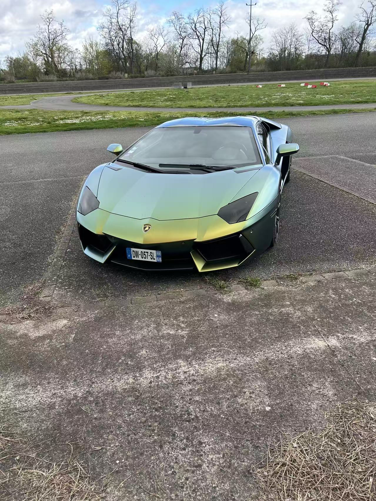 Supercar at the race track